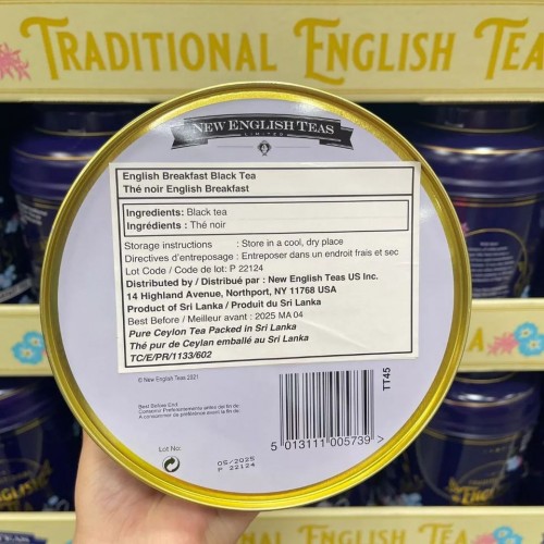 🇨🇦New English Tea Breakfast Tea 復古鐵罐錫蘭紅茶包240包