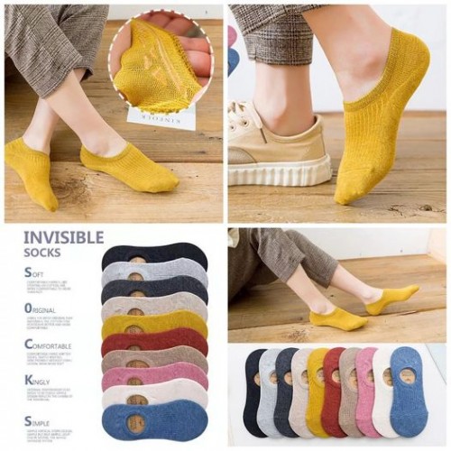 日系棉質透氣船襪 (一套10對)